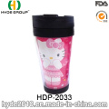 18oz Double Wall Cartoon Cute Plastic Coffee Cup (HDP-2033)